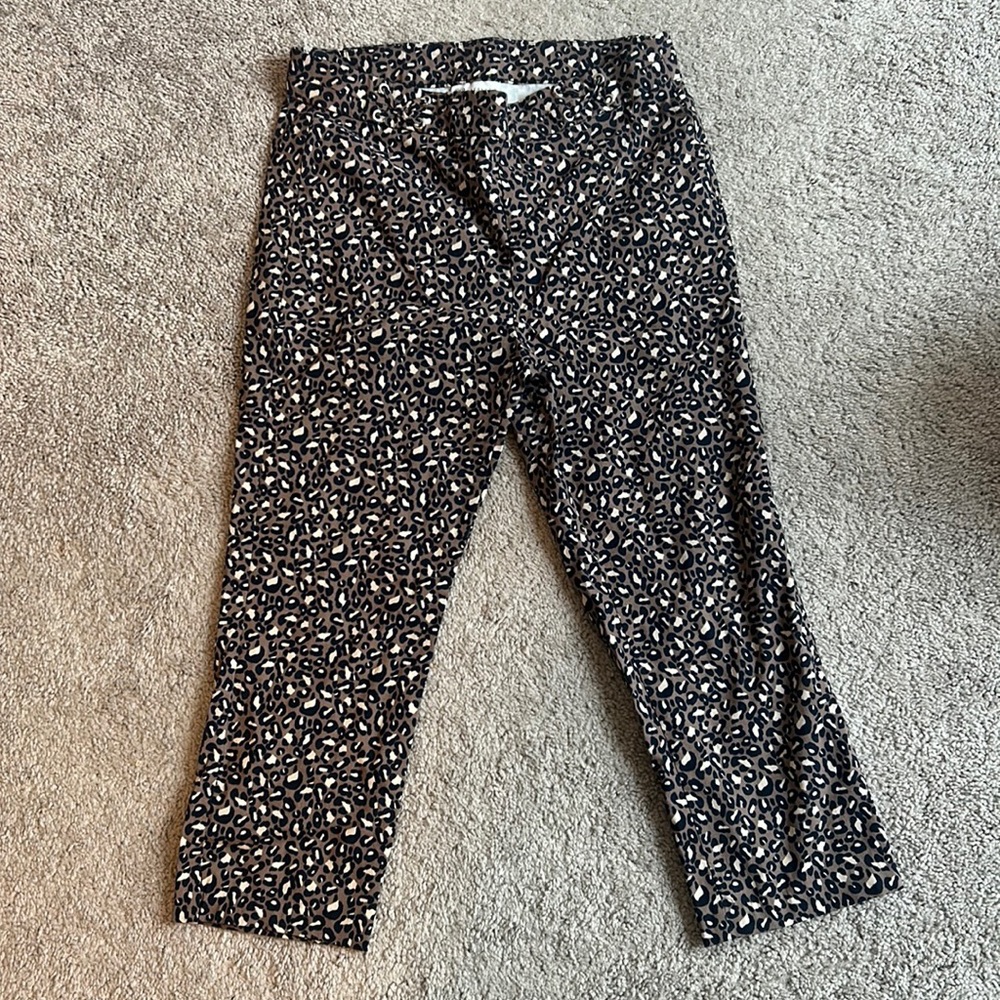 Rafella Leopard Print Cqpri Pants size 12